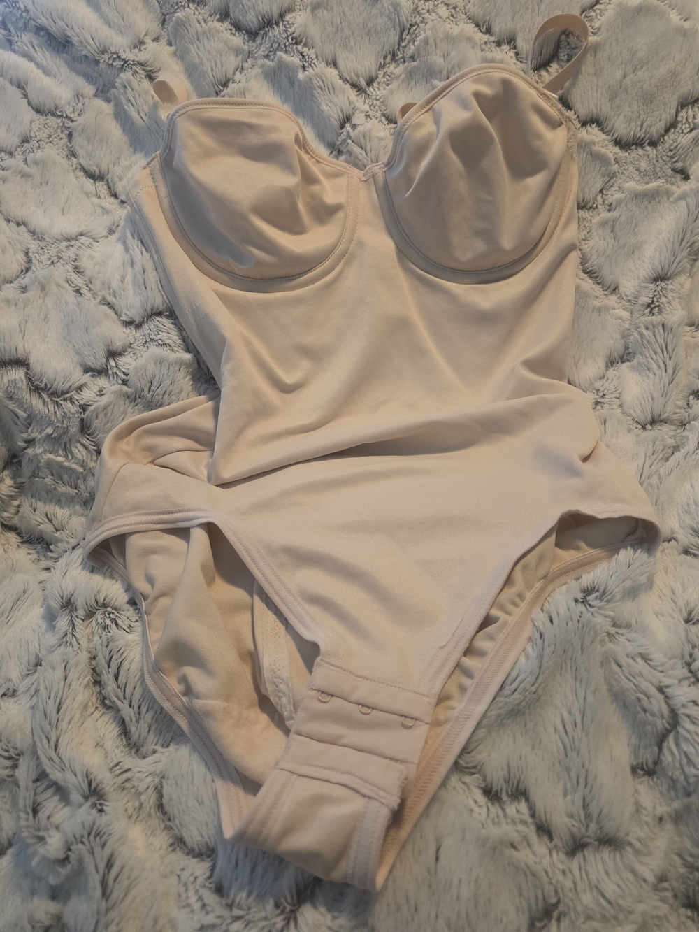 Victoria's Secret Nude Shapewear Bodysuit 36B EUC